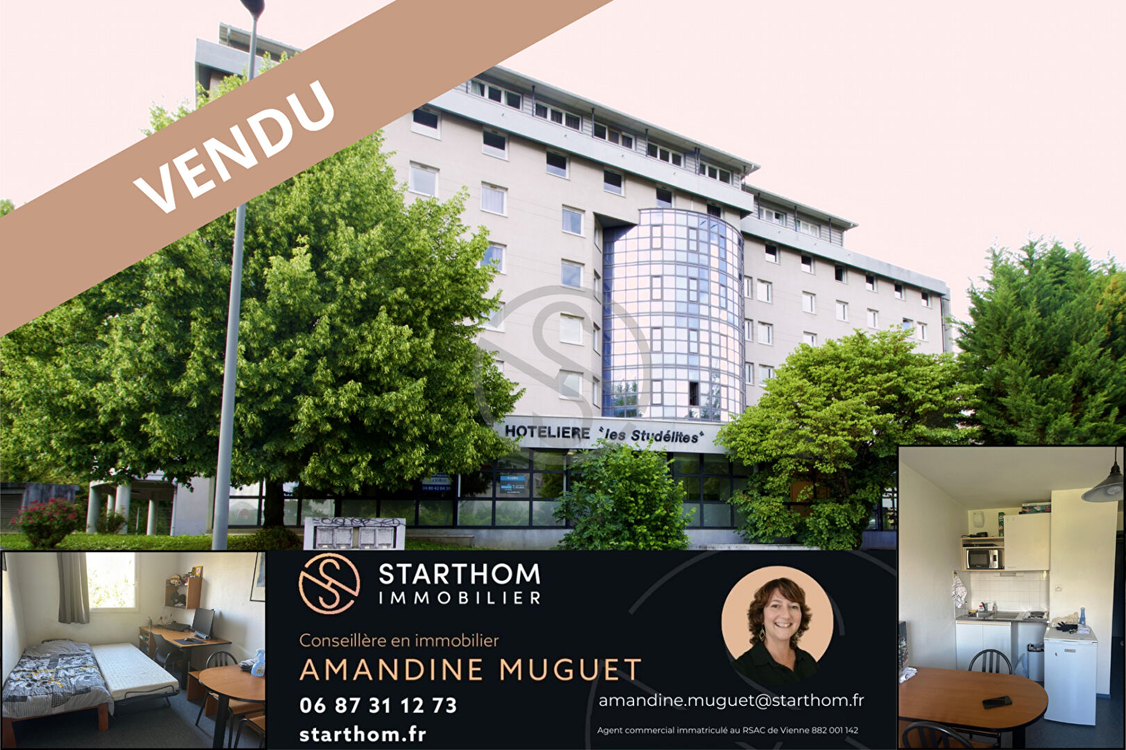 Appartement – 1 pièce(s) – 18.5 m2