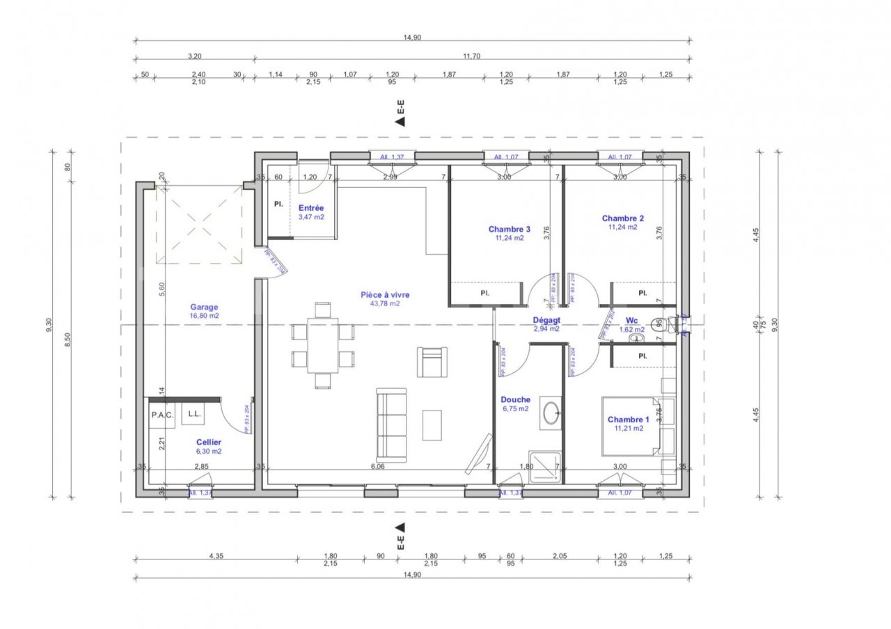 Maison – 4 pièce(s) – 98.55 m2