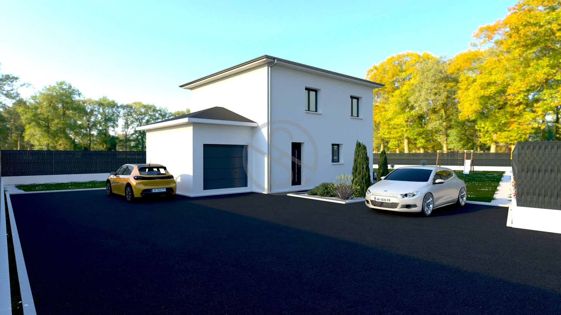 Villa premium, 97m² avec garage, 942m² terrain